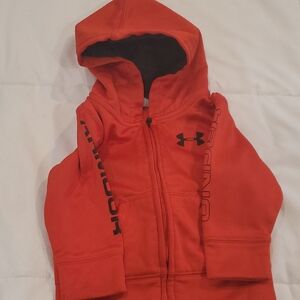 Under Armour Kids Bold Red Zip-Up Hoodie